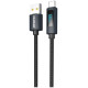 Dudao L7T USB-A - USB-C 66W Cable with LED Display 1m - Black
