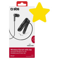 SBS TECLIPHEADSETBTK Wireless Earphone with Clip - Black