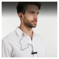 SBS TECLIPHEADSETBTK Wireless Earphone with Clip - Black