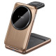 Tech-Protect QI15W-A42 3in1 Inductive Charger with MagSafe for Apple Devices - Gold