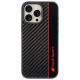 Audi Carbon Fiber Stripe iPhone 16 Pro Max 6.9" black hardcase AUS-TPUPCIP16PM-R8/D1-BK