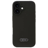 Audi Silicone Case iPhone 16 6.1" black/black hardcase AU-LSRIP16-Q3/D1-BK