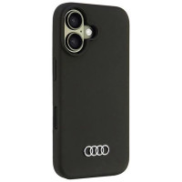 Audi Silicone Case iPhone 16 6.1" black/black hardcase AU-LSRIP16-Q3/D1-BK