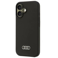 Audi Silicone Case iPhone 16 6.1" black/black hardcase AU-LSRIP16-Q3/D1-BK