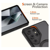 Tech-Protect MagMat MagSafe Case for Samsung Galaxy S25 Ultra - Matte Black