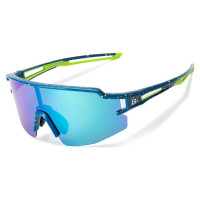 Rockbros Polarized Cycling Glasses with UV Protection and Corrective Insert Blue Lenses - Blue