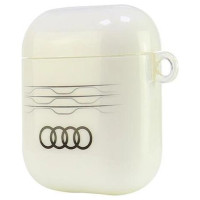 Audi IML Geometric Pattern Case for AirPods 1 / 2 - White