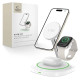 Tech-Protect QI15W-A46 3in1 Magnetic MagSafe Inductive Charger - White