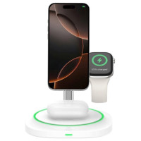Tech-Protect QI15W-A46 3in1 Magnetic MagSafe Inductive Charger - White