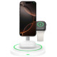 Tech-Protect QI15W-A46 3in1 Magnetic MagSafe Inductive Charger - White