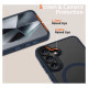 Tech-Protect MagMat MagSafe Case for Samsung Galaxy S25 - Clear Blue