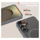 Tech-Protect MagMat MagSafe Case for Samsung Galaxy S25 - Clear Gray