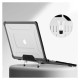 Tech-Protect SmartShell Pro case for MacBook Air 13" 2023-2025 M2 / M3 / M4 - transparent and black
