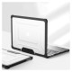 Tech-Protect SmartShell Pro case for MacBook Air 13" 2023-2025 M2 / M3 / M4 - transparent and black