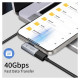 Tech-Protect Ultraboost AA01 USB-C Angled Adapter - Gray