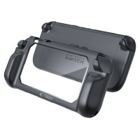 Tech-Protect MagMat Case for Nintendo Switch 2 - Black and Transparent