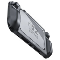 Tech-Protect MagMat Case for Nintendo Switch 2 - Black and Transparent