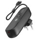 SBS Hybrid PD 20W 5000mAh Power Bank with Built-in Cable and Foldable Plug - Black
