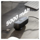 SBS Hybrid PD 20W 5000mAh Power Bank with Built-in Cable and Foldable Plug - Black