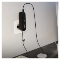 SBS Hybrid PD 20W 5000mAh Power Bank with Built-in Cable and Foldable Plug - Black