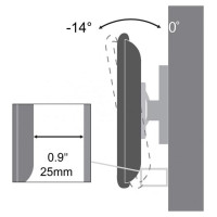 Sbox PLB-3422T Tilting Flat Screen LED TV Mount 23"-43" 35kg
