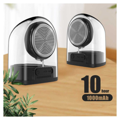 Devia Crystal Series TWS Speaker with Silicon Case (2pcs) Black