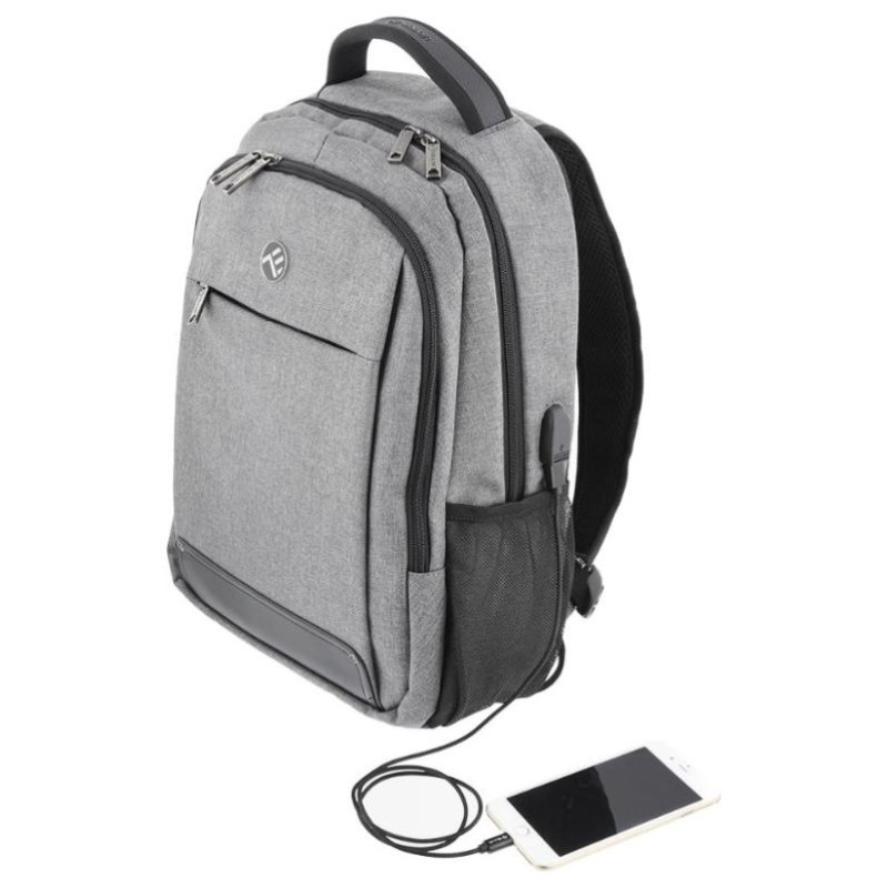 Tellur 15.6 Notebook Backpack Companion, USB port, Gray