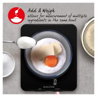 Salter 1180 BFEU12  Phantom Digital Kitchen Scale Black