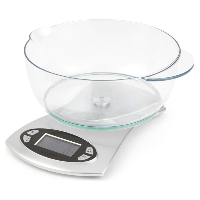 Salter 1069 SVDR 5KG Electronic Kitchen Scale - Silver