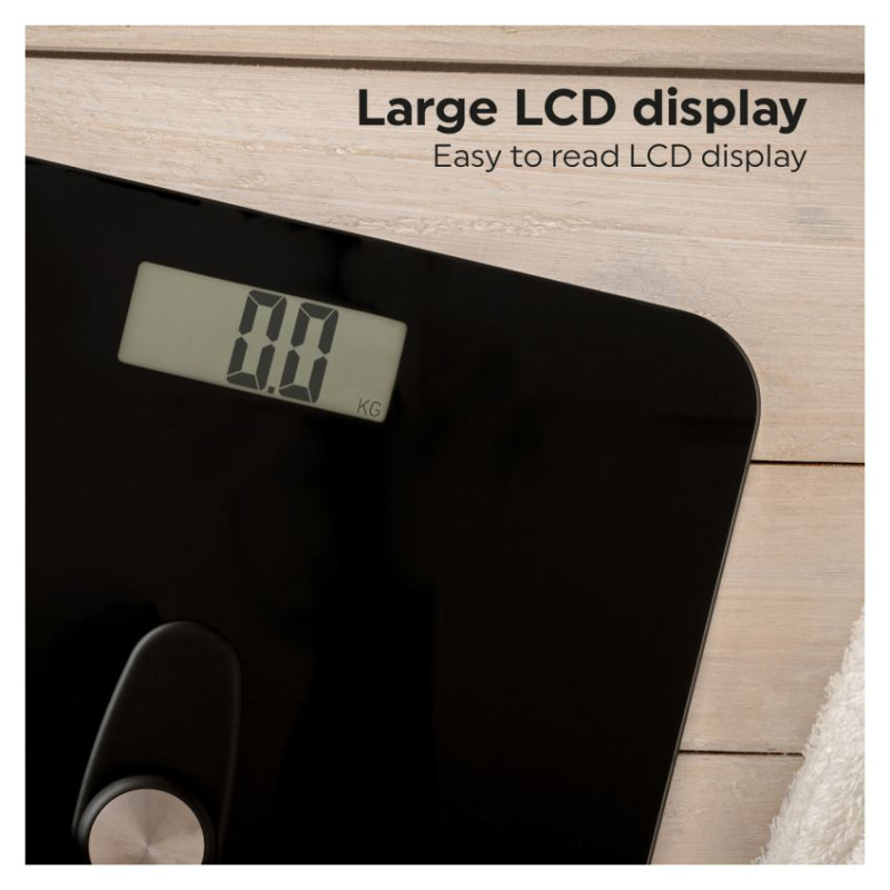 Salter 9224 BK3RFEU16 Eco Power Digital Bathroom Scale Black