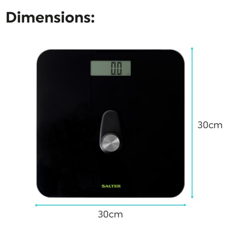 Salter 9224 BK3RFEU16 Eco Power Digital Bathroom Scale Black