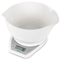 Salter 1024 WHDR14EU16 Digital Kitchen Scale & Dual Pour Bowl - White