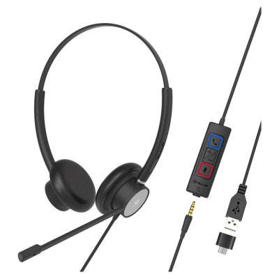 Tellur Voice 420 Wired Headset Binaural Black
