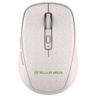Tellur Green Wireless Mouse Nano Reciever Creame