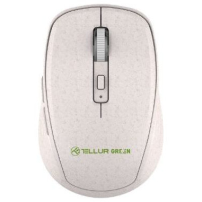 Tellur Green Wireless Mouse Nano Reciever Creame