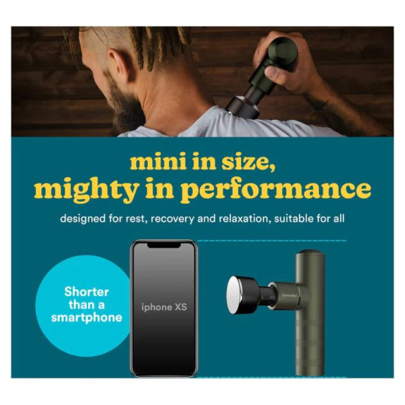 Homedics HHP-65GN MYTI Mini Massage Gun Evergreen