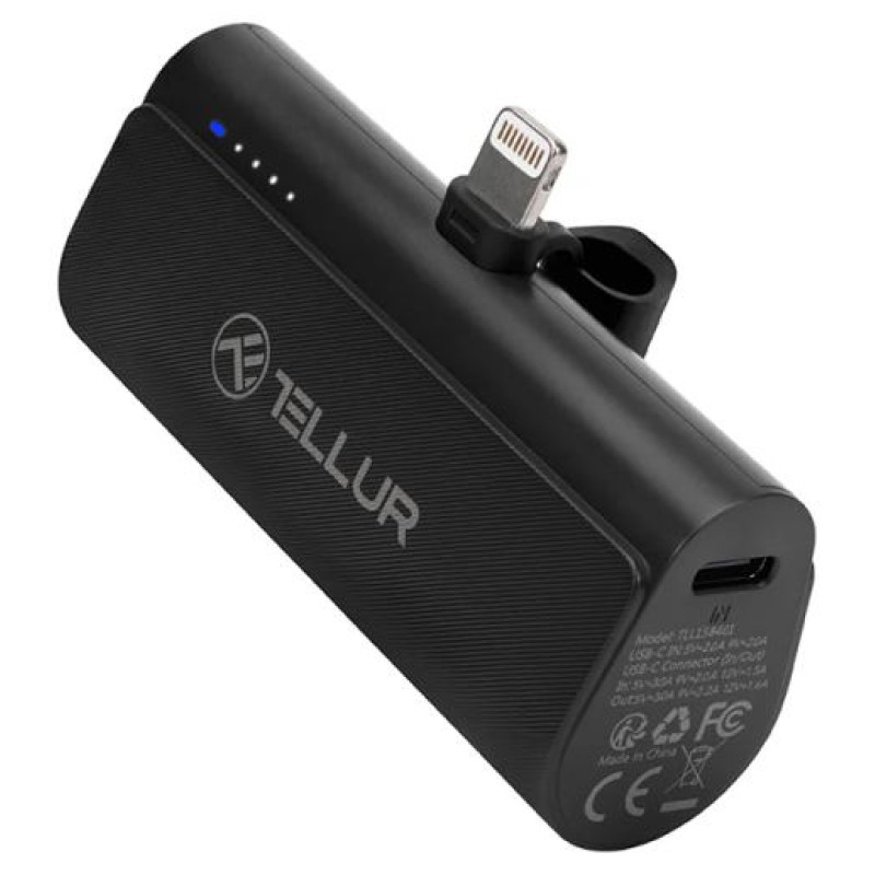 Tellur PD203 Powerbank 5000mAh black
