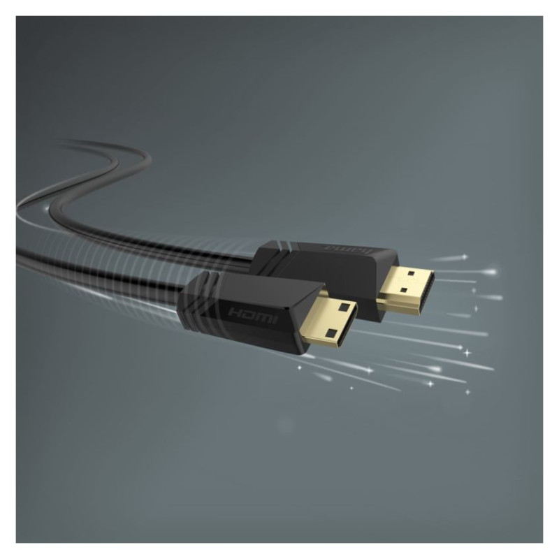 Hama 00205015 High Speed HDMI Cable, Plug Type-A - Plug Type-C (Mini), Ethernet 1.5m