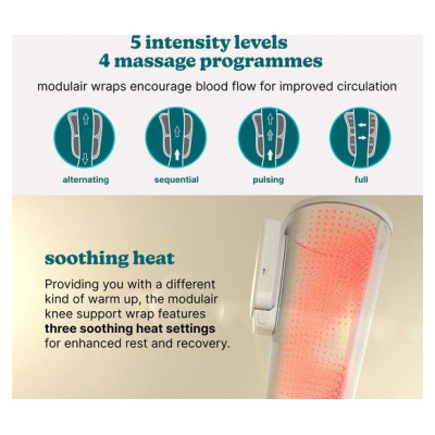 Homedics SR-CMXKE10HBND  Modulair Compression System Knee Wrap + Controller