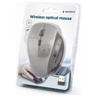 Gembird MOUSE USB OPTICAL WRL BLACK/SP. GREY MUSW-6B-02-BG GEMBIRD