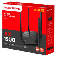 Mercusys Wireless Router|MERCUSYS|1500 Mbps|Wi-Fi 6|IEEE 802.11a/b/g|IEEE 802.11n|IEEE 802.11ac|IEEE 802.11ax|3x10/100/1000M|LAN \ WAN ports 1|Number of antennas 4|MR60X