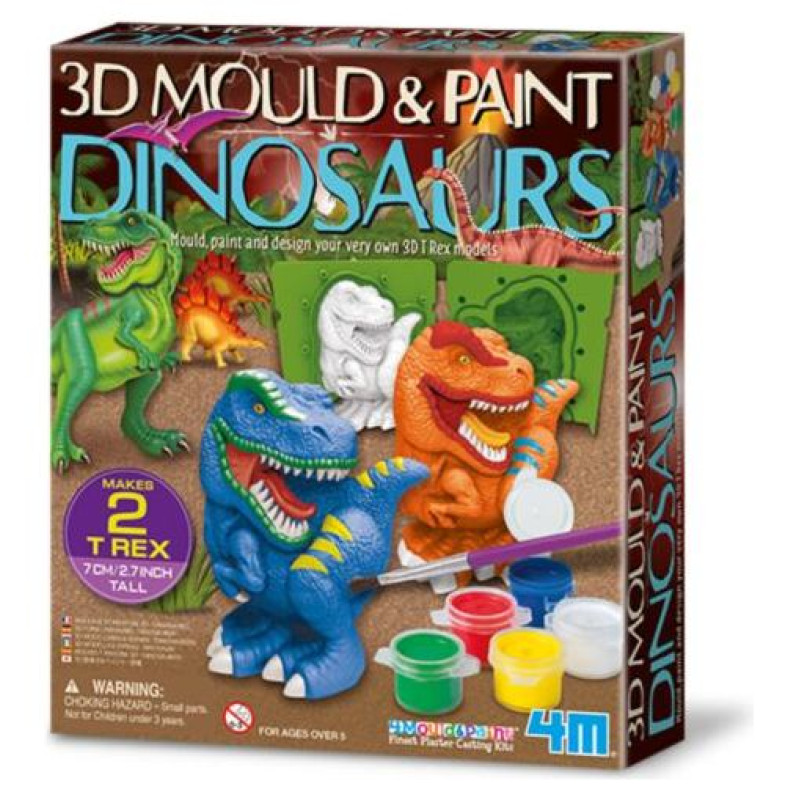 4M 3D veidnes un krāsas Dinozauri