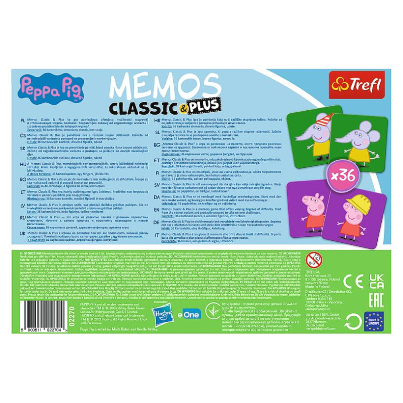 Trefl PEPPA PIG Memo Classic Plus