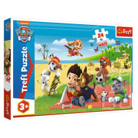 Trefl PAW PATROL Puzle 15 Ķepa Patruļa, 24 gab.