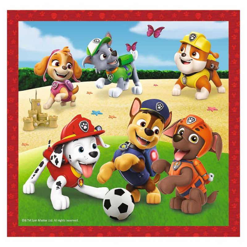 Trefl PAW PATROL Pužļu komplekts 3 in1