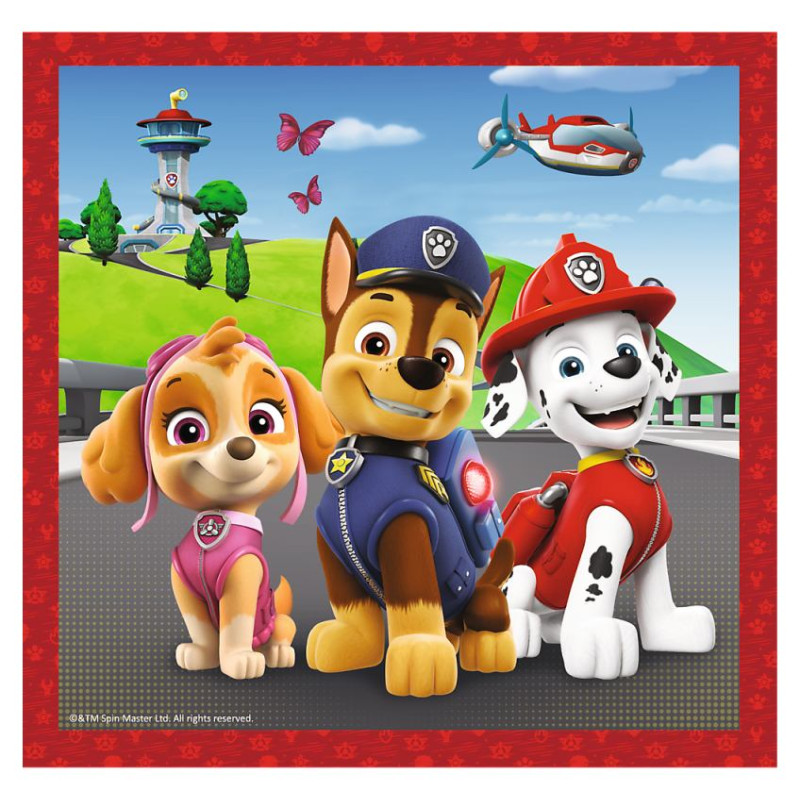 Trefl PAW PATROL Pužļu komplekts 3 in1