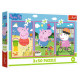 Trefl PEPPA PIG Pužļu komplekts Draudzības spēks, 3x50 gab.