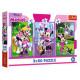 Trefl DISNEY MICKEY MOUSE Pužļu komplekts, 3x80 gab.