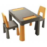 Tega Baby Galdiņš+krēsliņš TEGGI MULTIFUN graphite/mustard TI-011-172