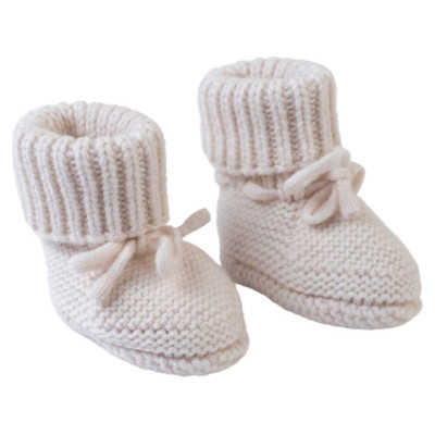 Lodger Slipper Folklore Merino vilnas čībiņas, Birch, 0-6m - SLM 599_0-6